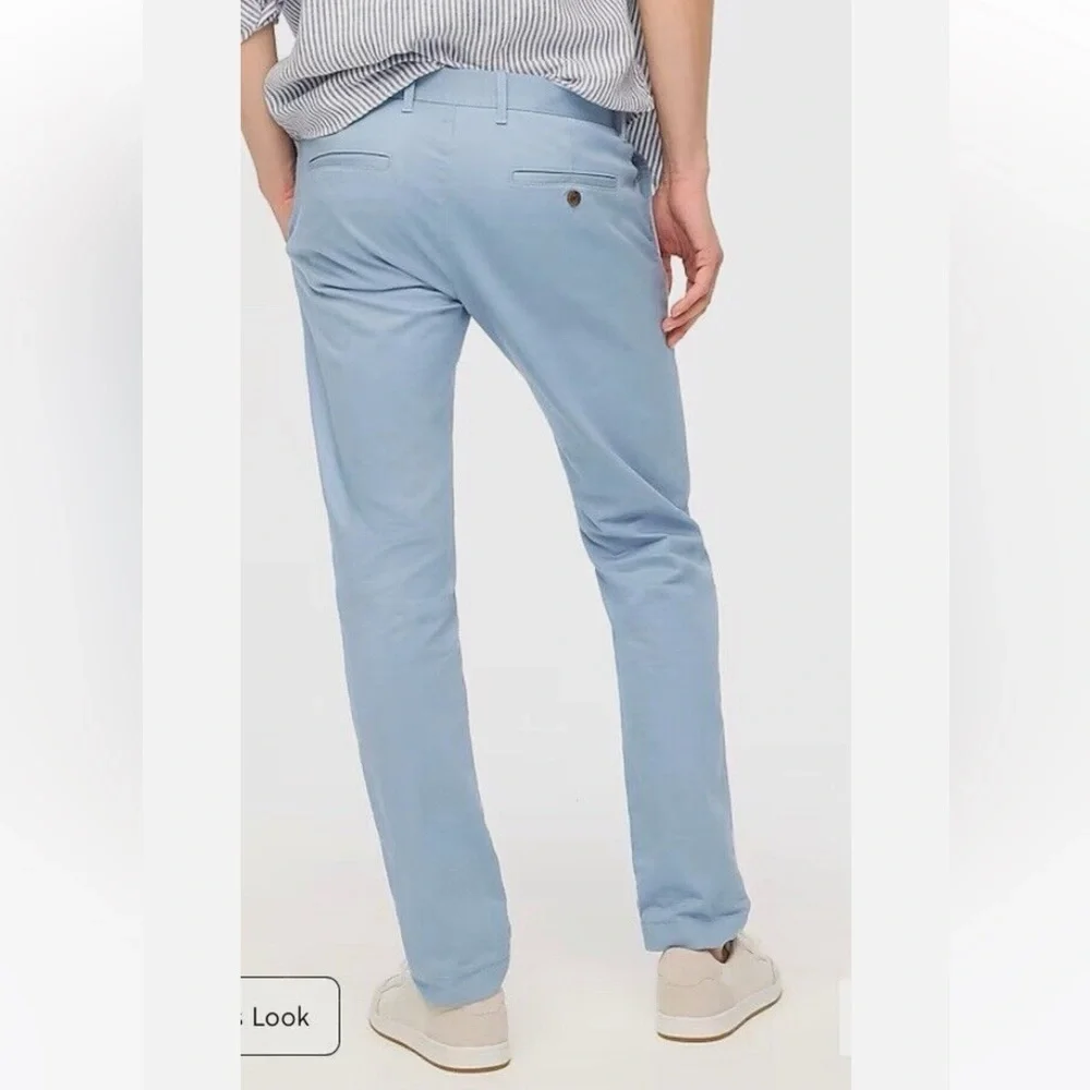Men’s light blue J crew flex slim chino pants